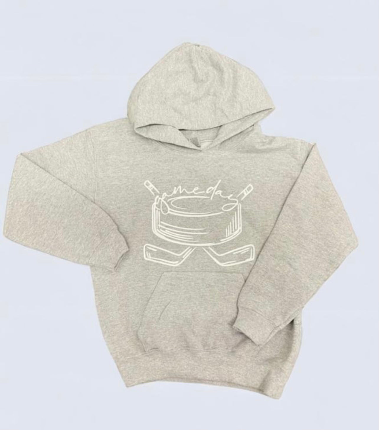 Grey Kids Gameday Puck Hoody