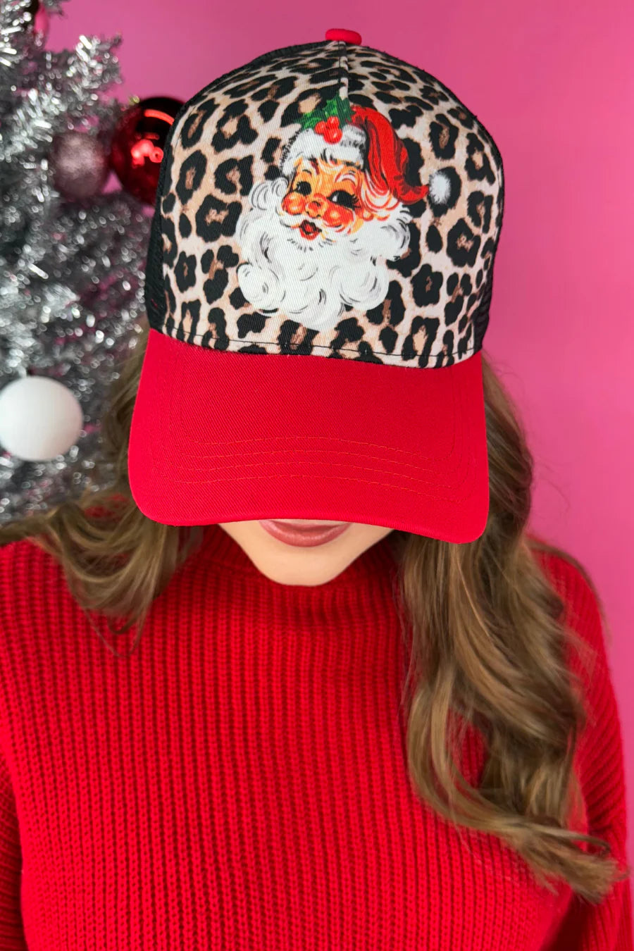 Sant Chic Leopard Trucker Hat