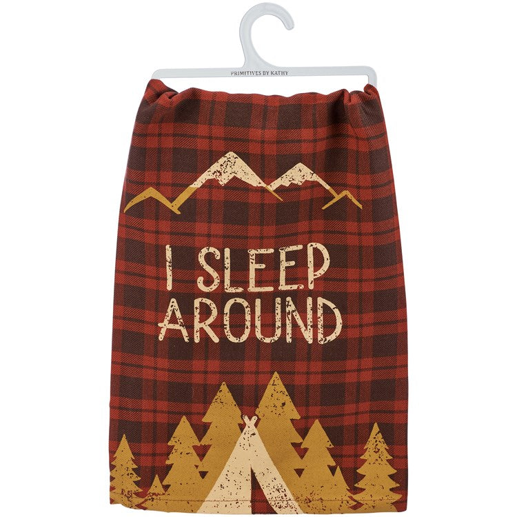 I Sleep Around Kitchen Towel