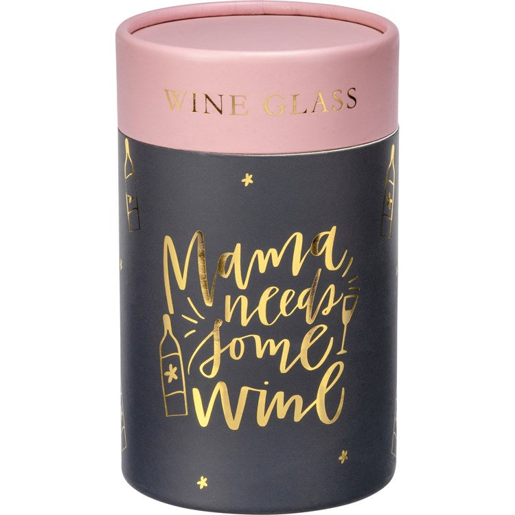 Mommy Needs Some Wine Stemless Glass