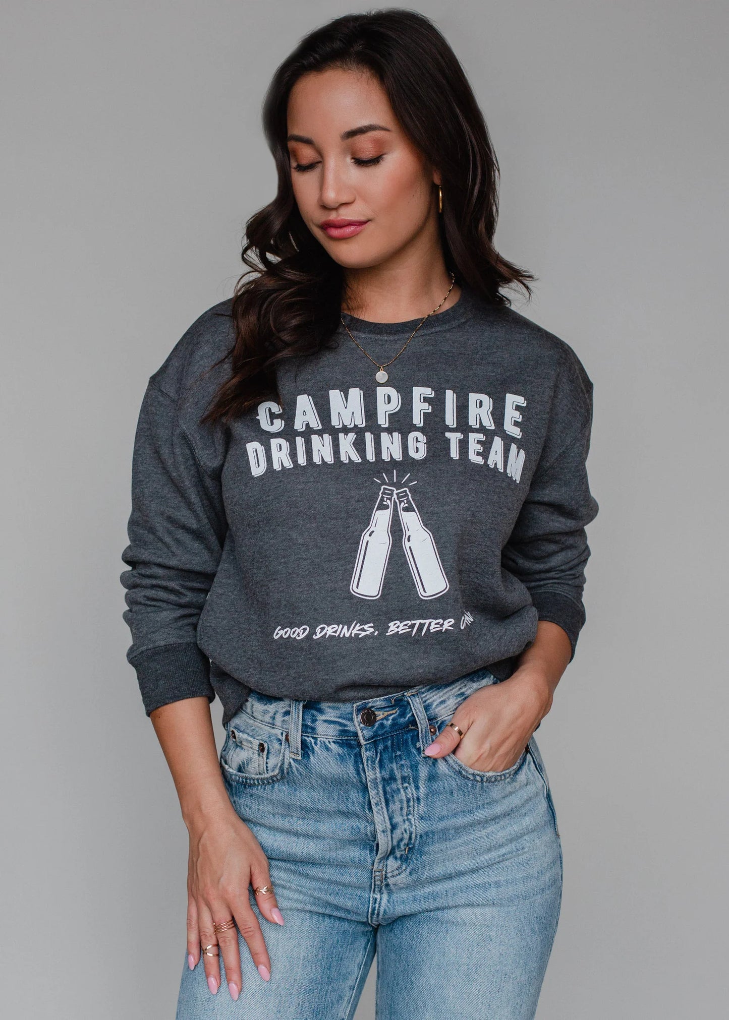 Campfire Drinking Team Crewneck