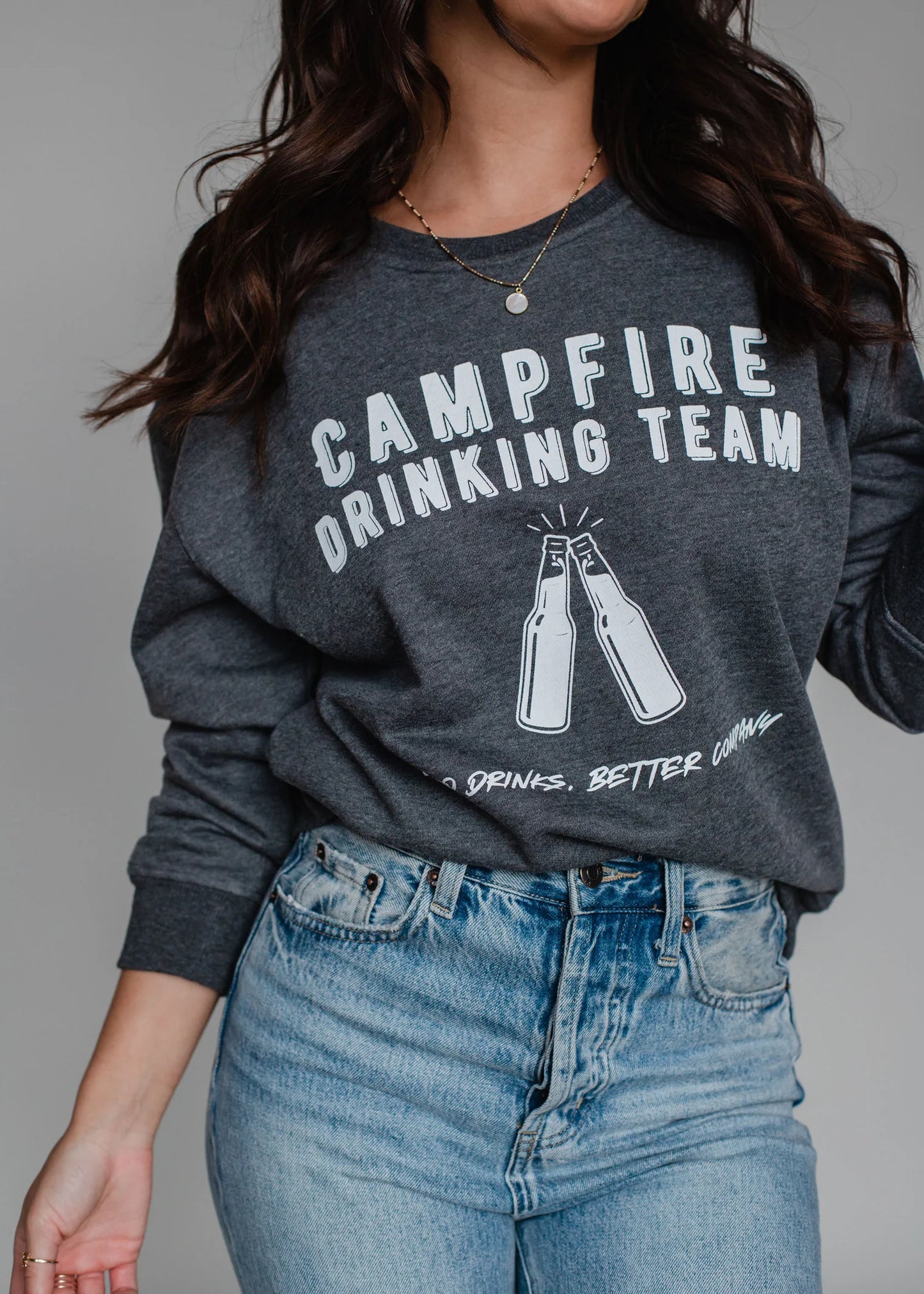 Campfire Drinking Team Crewneck