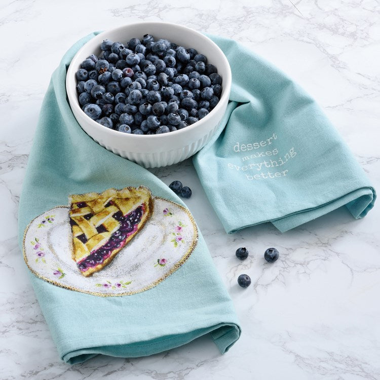 Dessert Makes Everything Better Blueberry Pie Towel