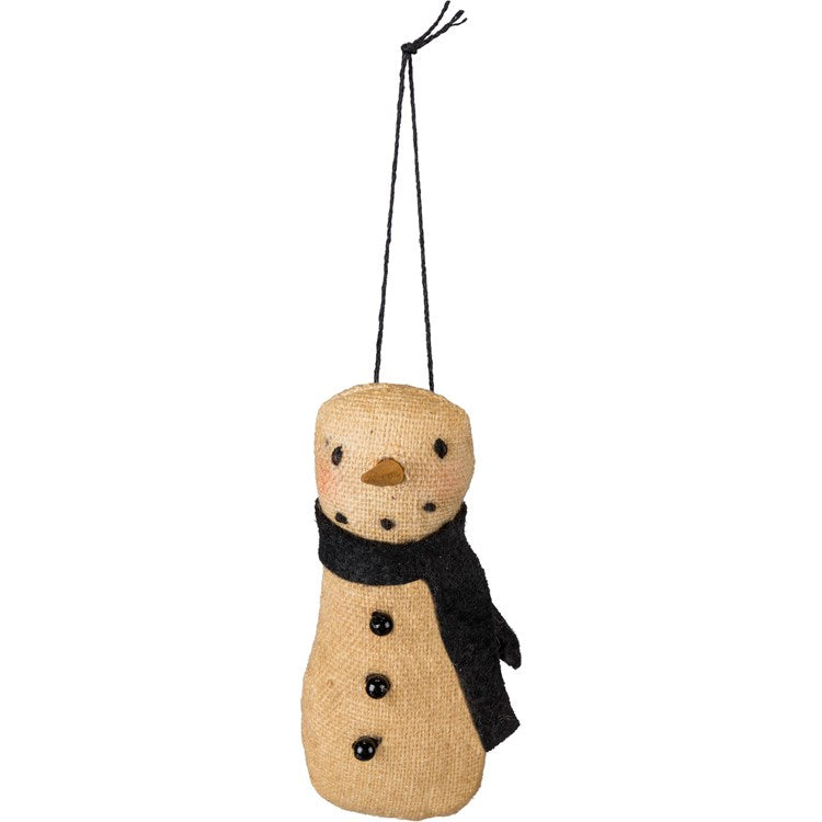 Mr. Snowman Primitive Ornament