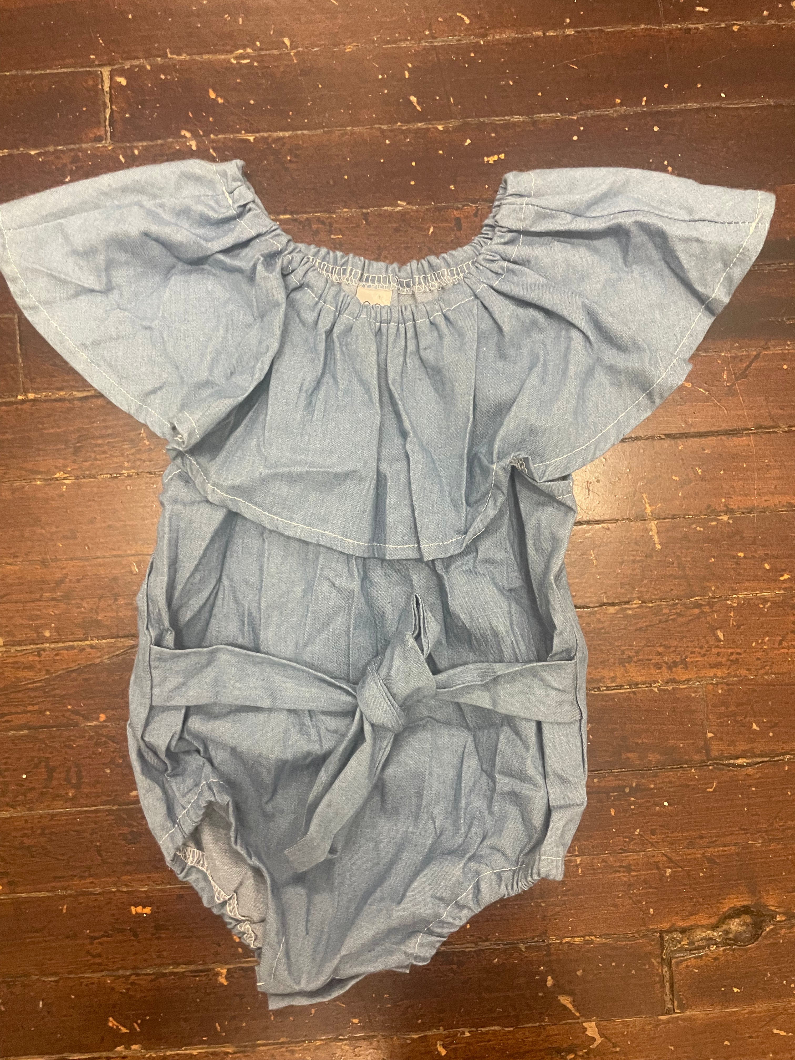 Ruffled Bow One Piece