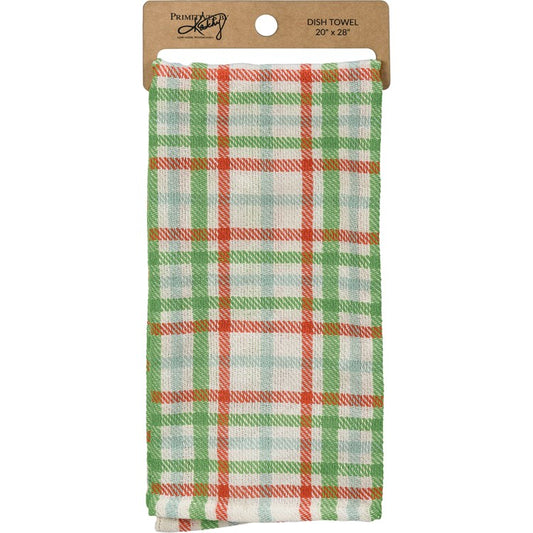 Green & Red Plaid Towel