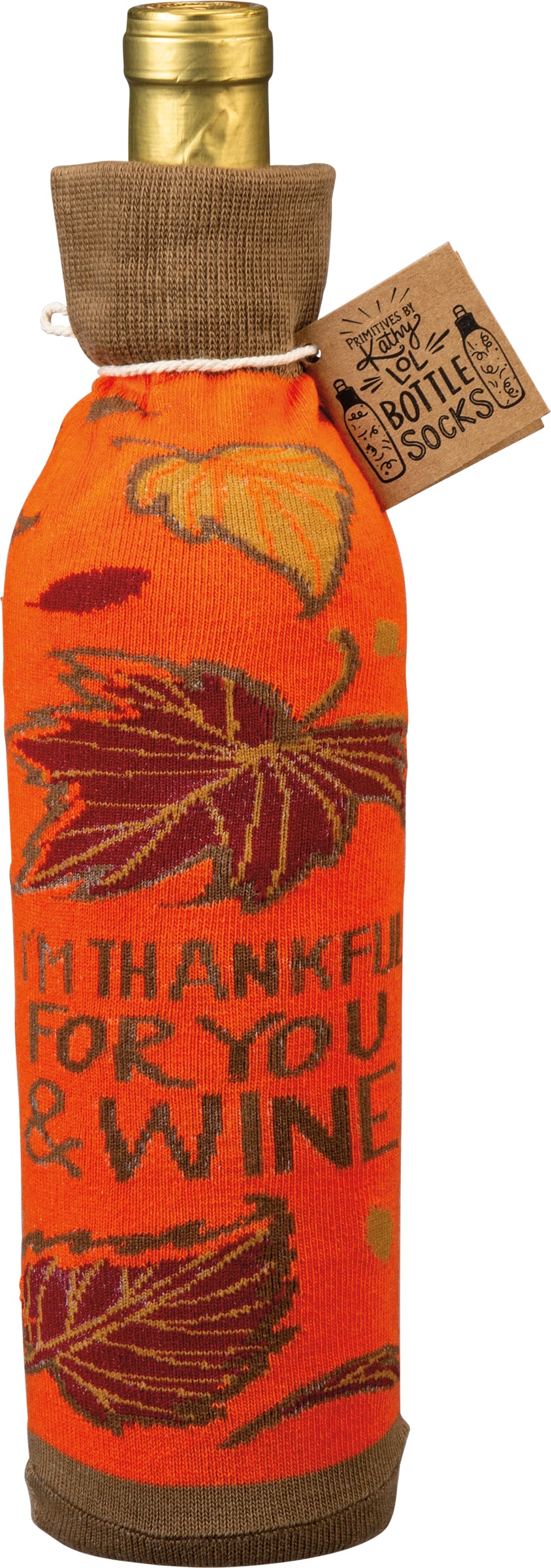 I'm Thankful for You & Wine Bottle Sock