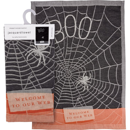 Boo Welcome to Our Web Towel
