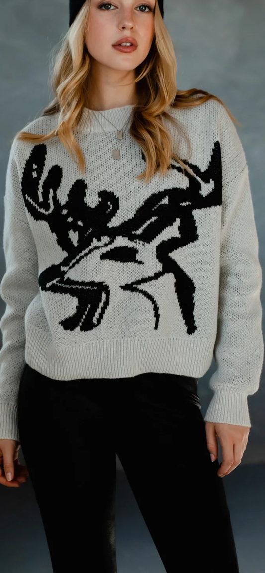 Posh Reindeer Sweater