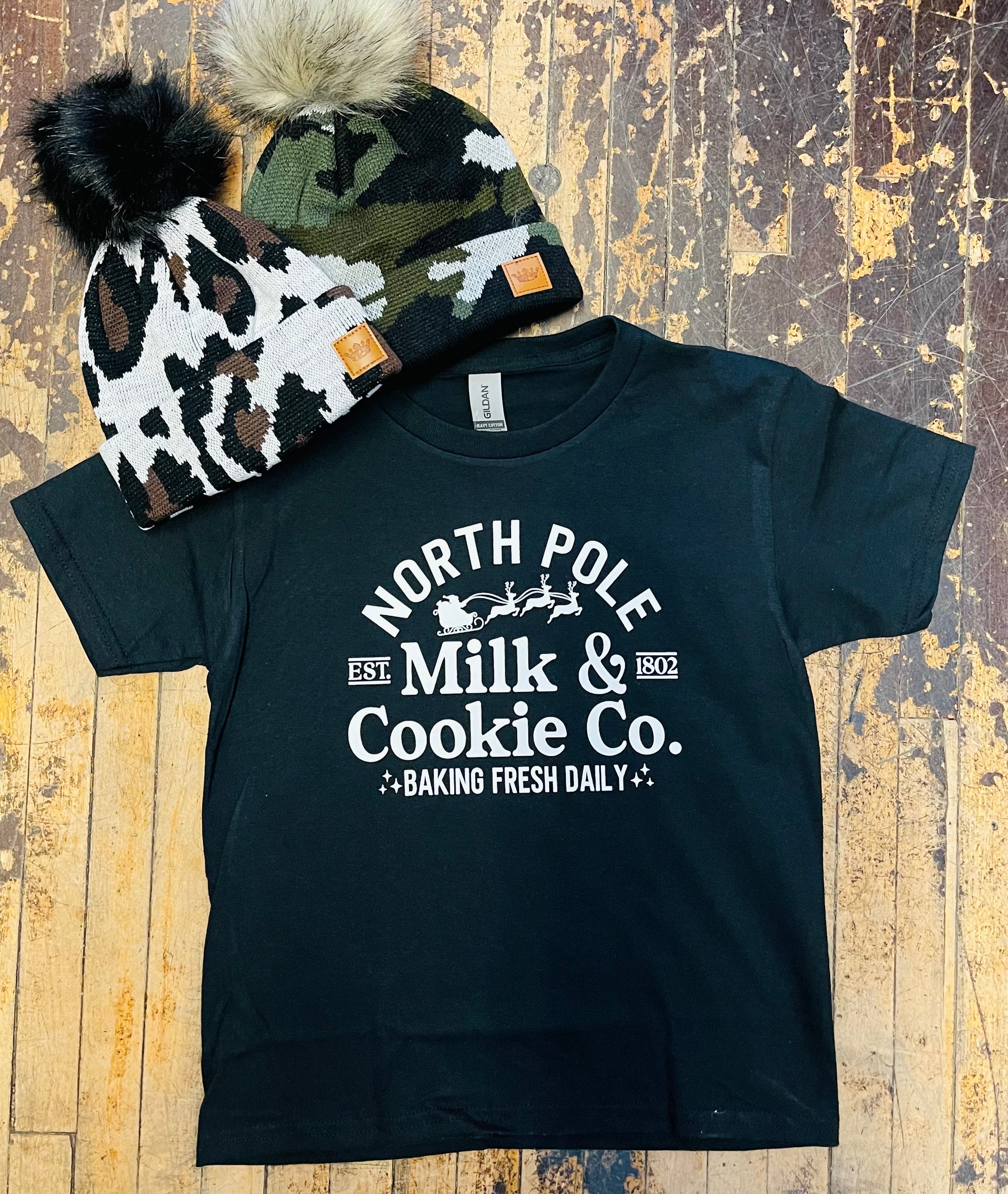 North Pole Milk & Cookie Co. Kids Tee