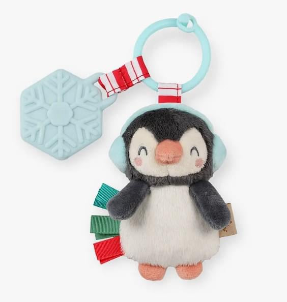 Holiday Penguin Itzy Plush & Teether