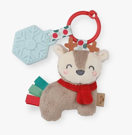 Holiday Reindeer Itzy Plush & Teether