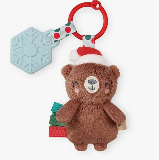 Holiday Bear Itzy Plush & Teether