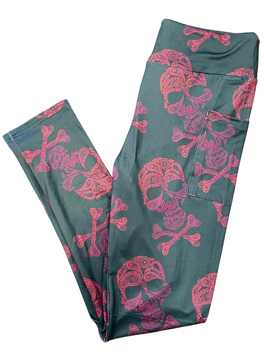 Ombre Skull Leggings