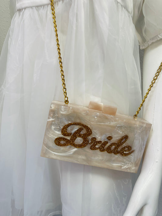 Marbled Bride Hard Purse