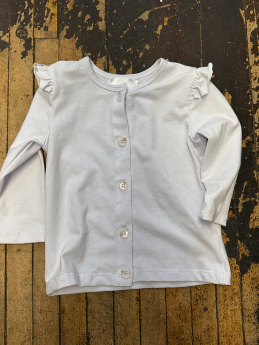 Ruffled White Top