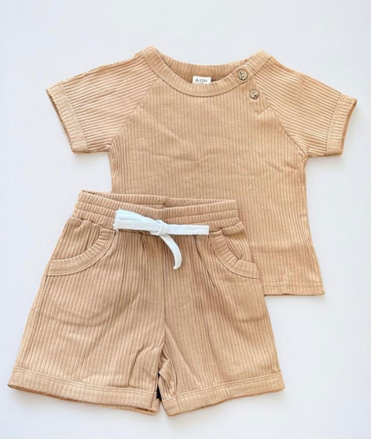 Quinn Ribbed Tan Outfit