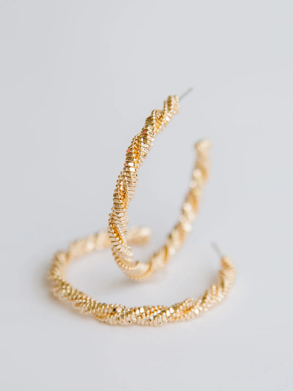 Nadine Gold Hoop Earring