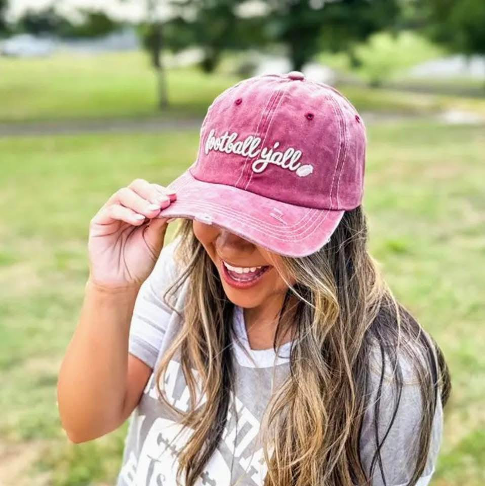Football Y'all Baseball Hat
