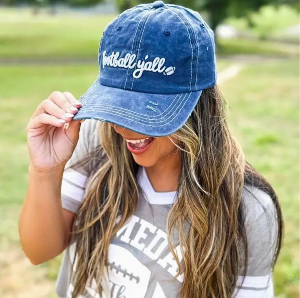 Football Y'all Baseball Hat