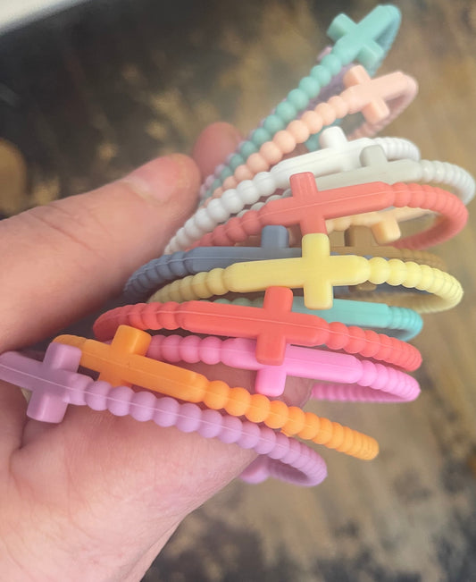 Silicone Cross Bracelet