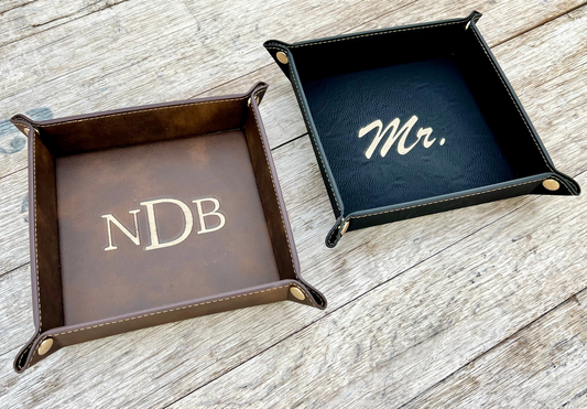 Custom Leather Valet Tray