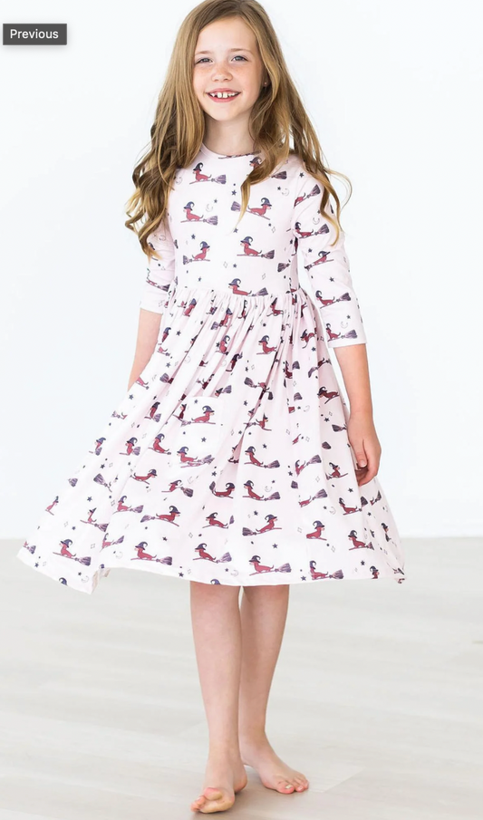 Happy Howl-oween Pocket Twirl Dress