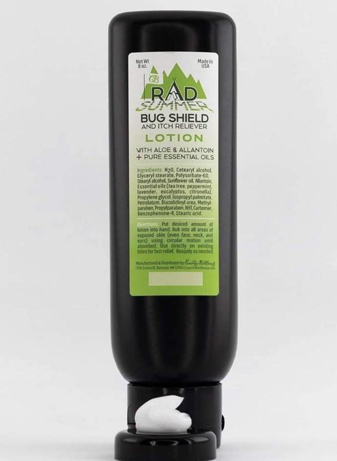 Bug Shield and Itch Reliever Lotion