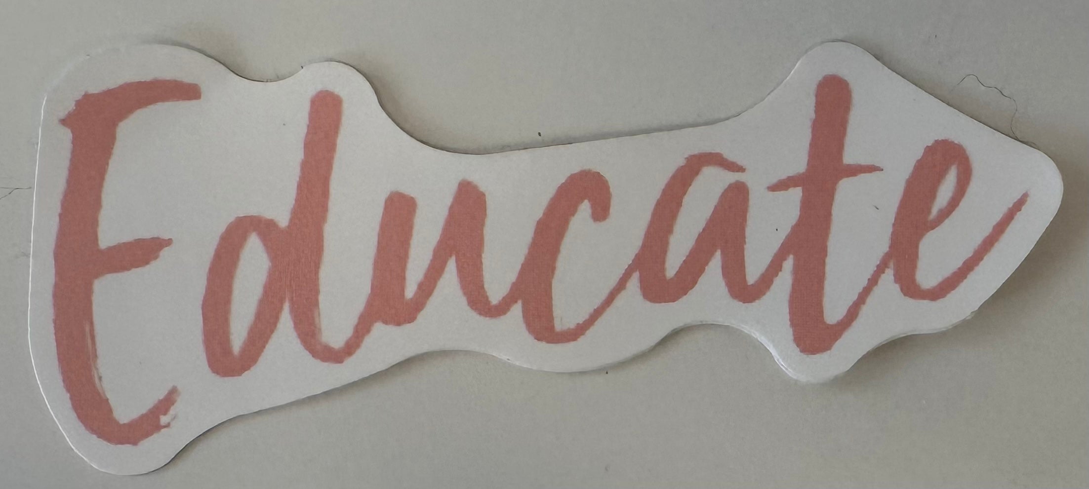 Pink Educate Sticker