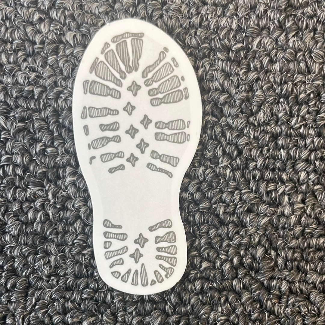 Foot Print Vinyl Sticker