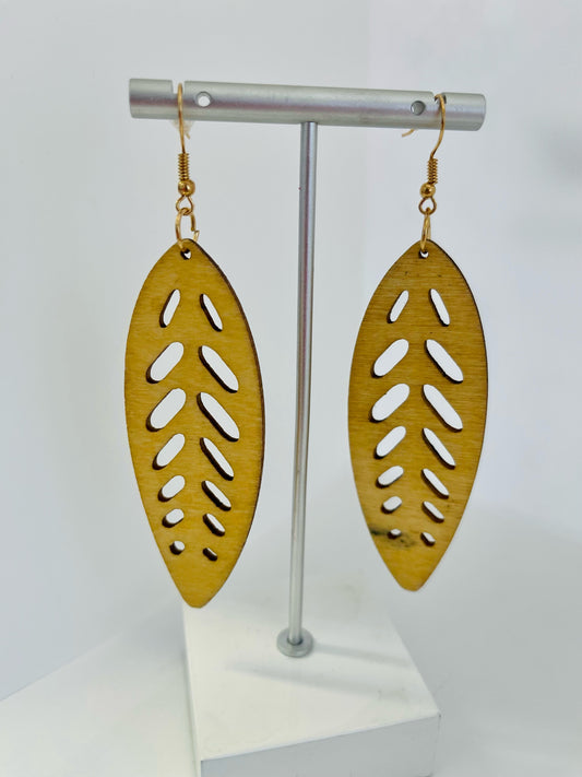 Leaf Cut Out Earrings