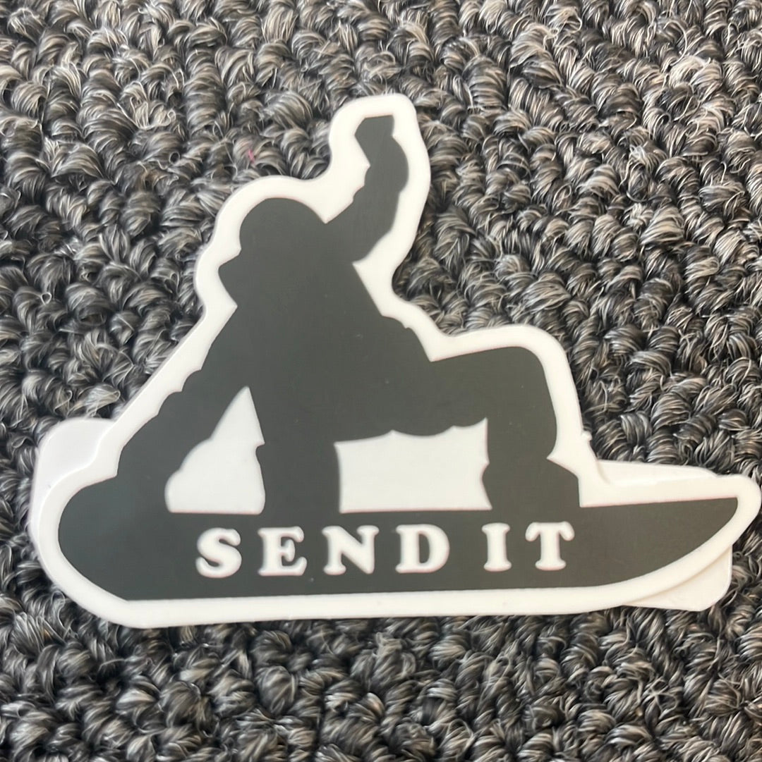 Send It Skiing Vinyl Sticker