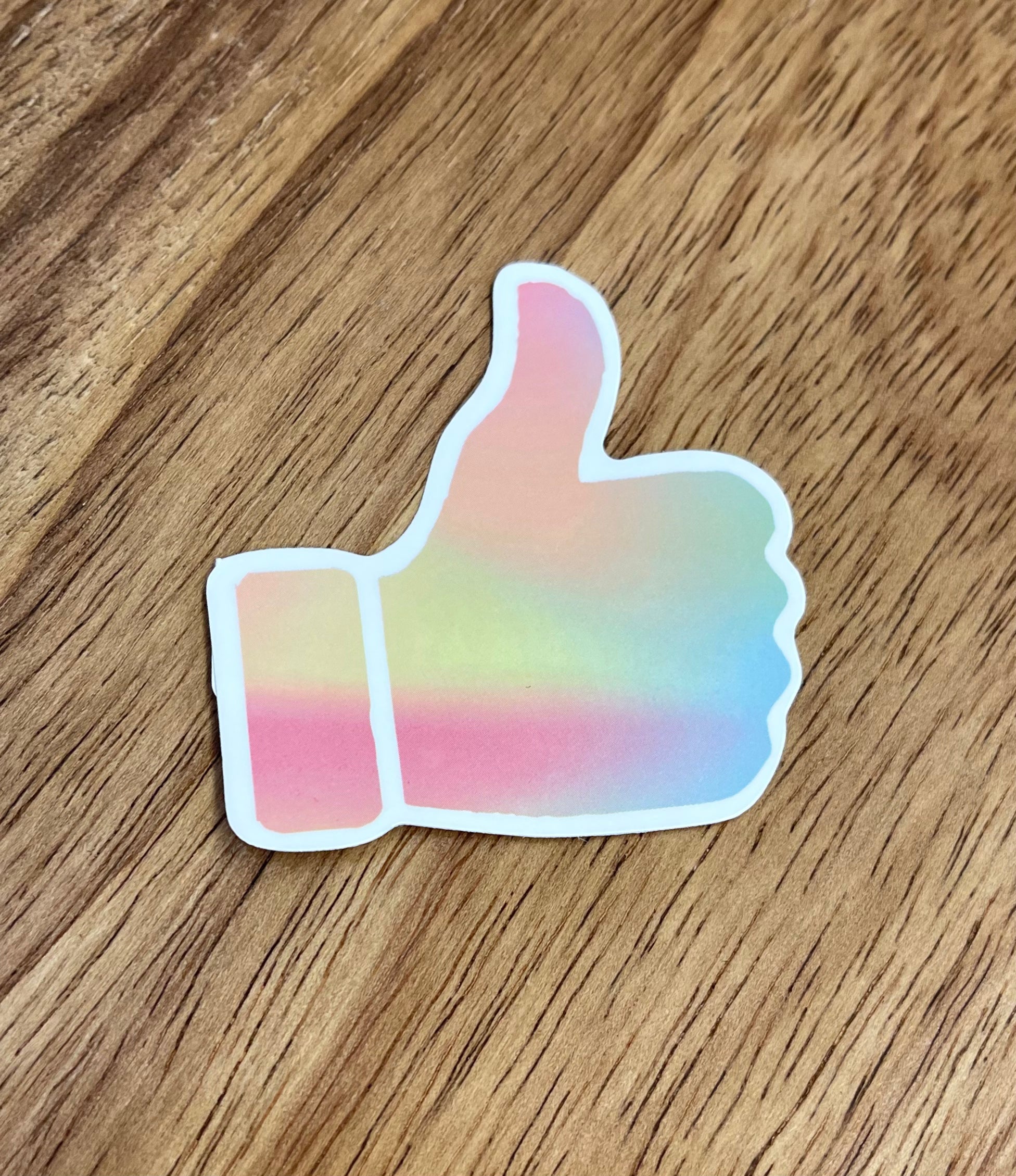 Tie-Dye Thumbs Up Vinyl Sticker