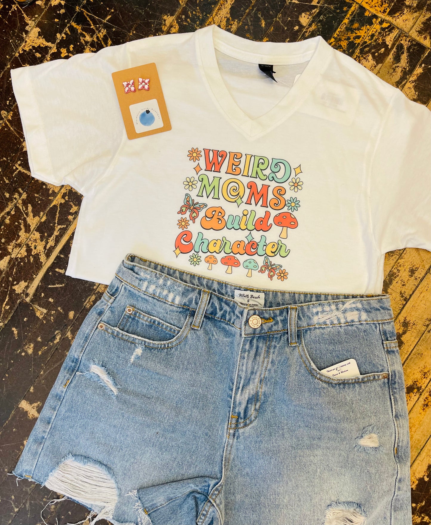 Weird Moms Build Character Tee