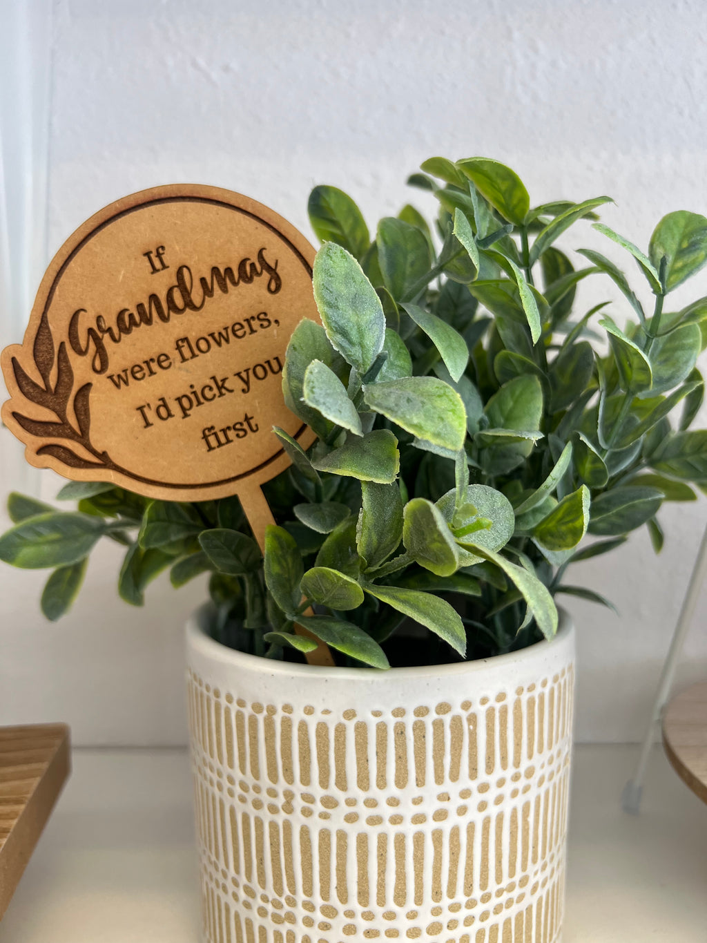 I'd Pick You First Flower Stake