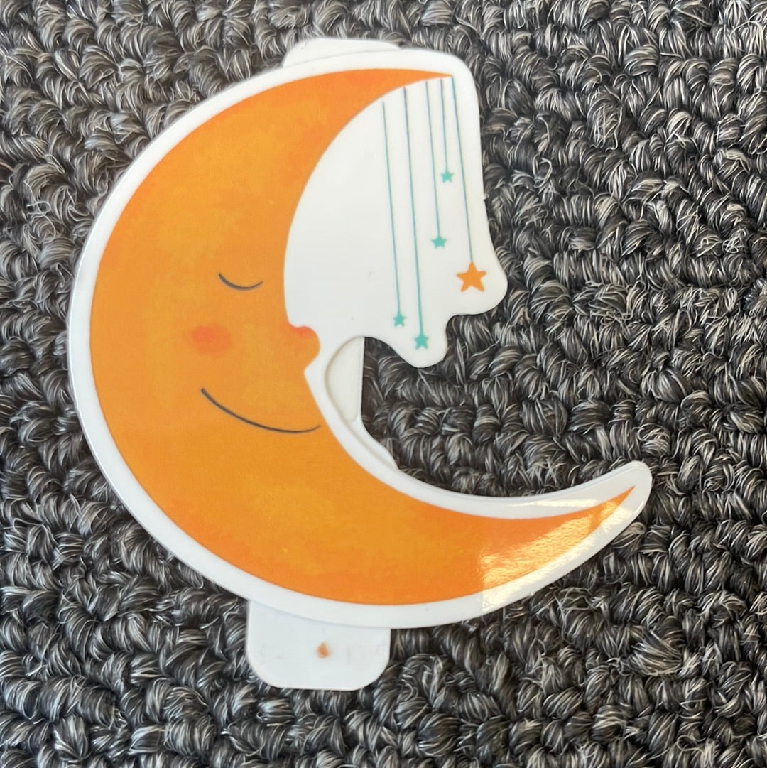 Half Moon and Stars Vinyl Sticker