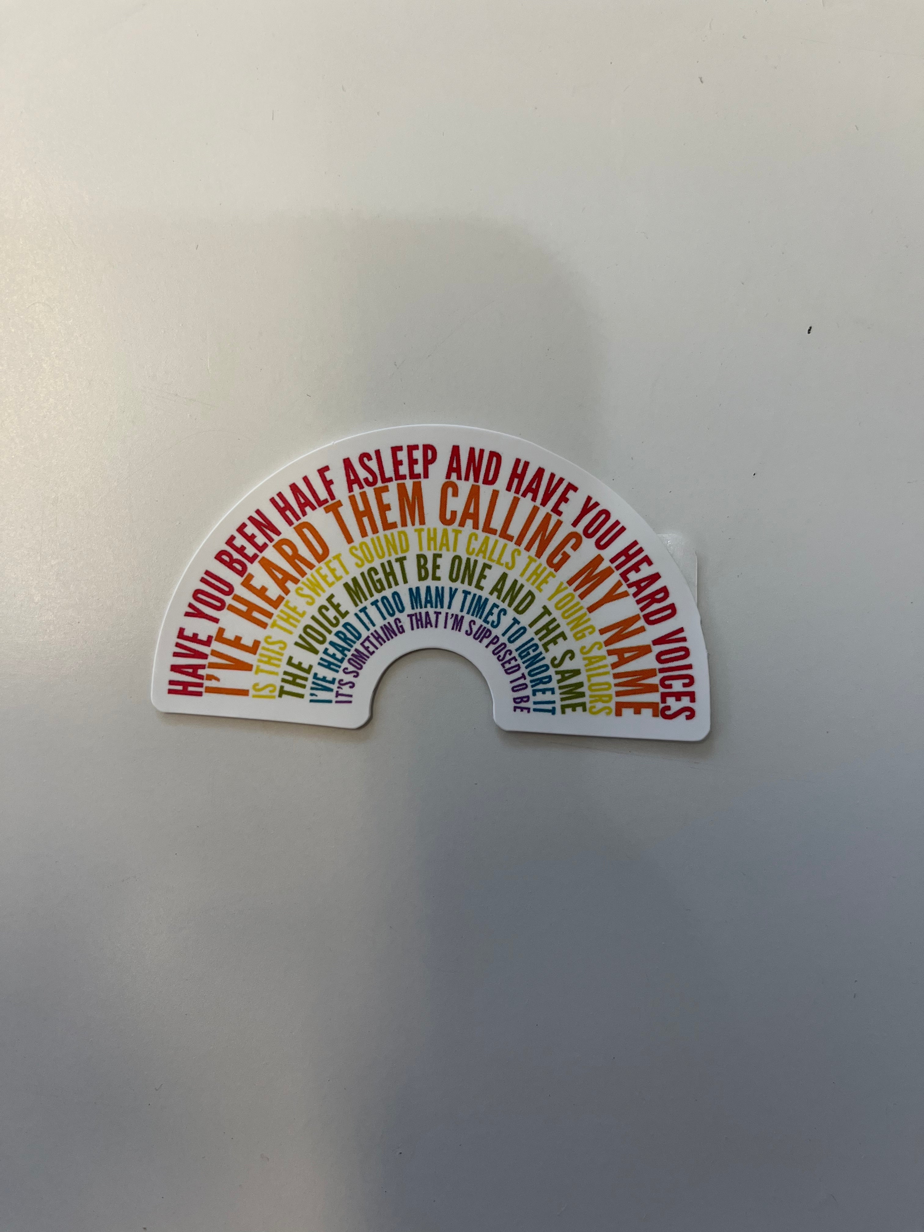 Voices Rainbow Vinyl Sticker