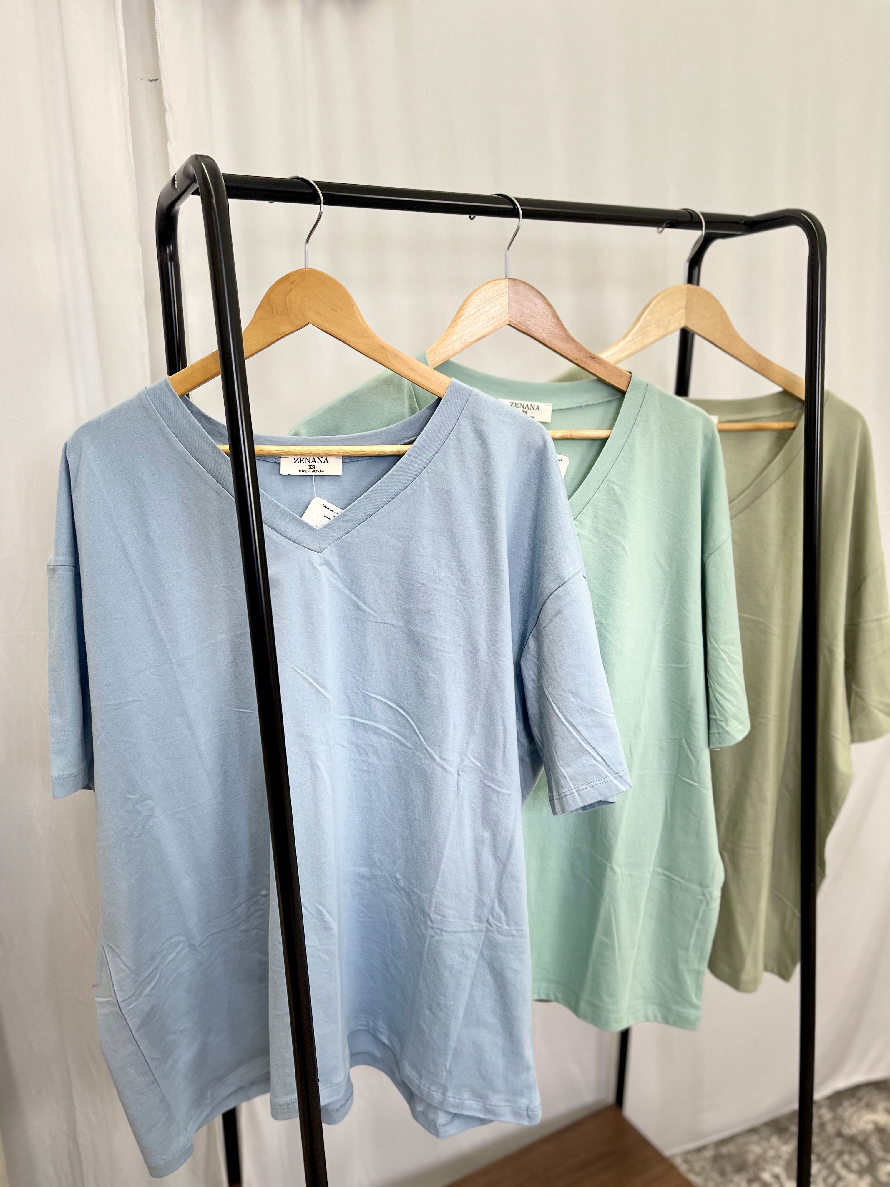 Oversized V-neck Boyfriend Tee