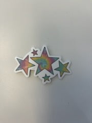Holographic Stars Vinyl Sticker