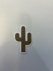 Cheetah Print Cactus Vinyl Sticker