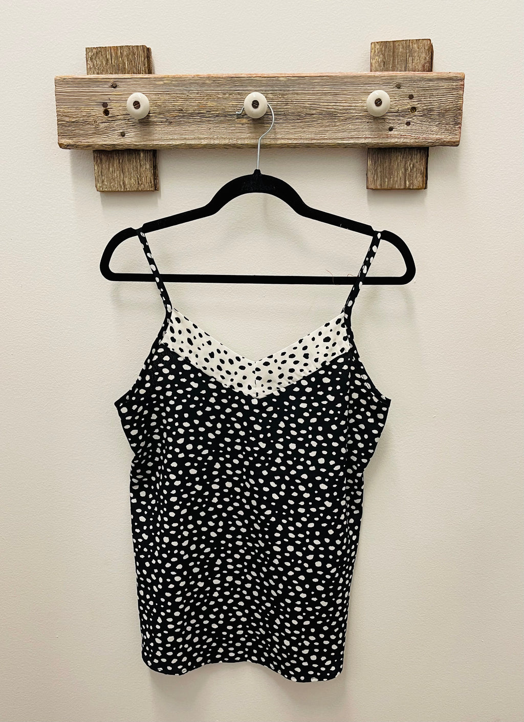 Polka Dot V-neck Tank