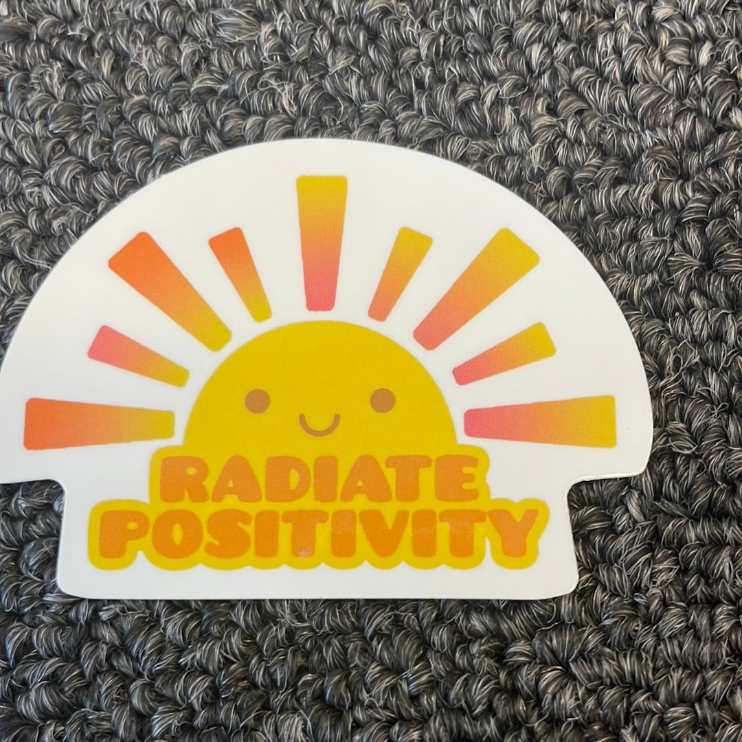 Radiate Positivity Sun Sticker