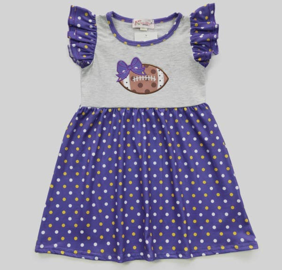 Polkadot Touchdown Dress for Girls