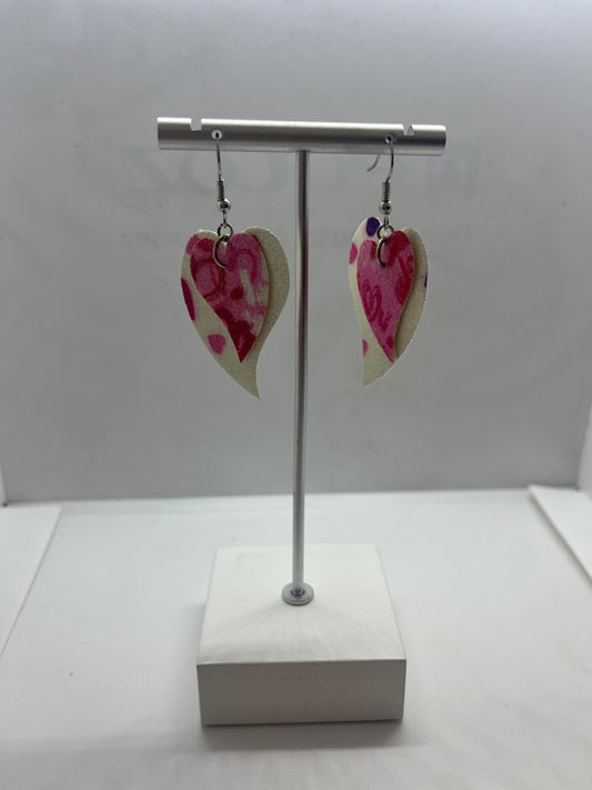 Layered Heart Earrings