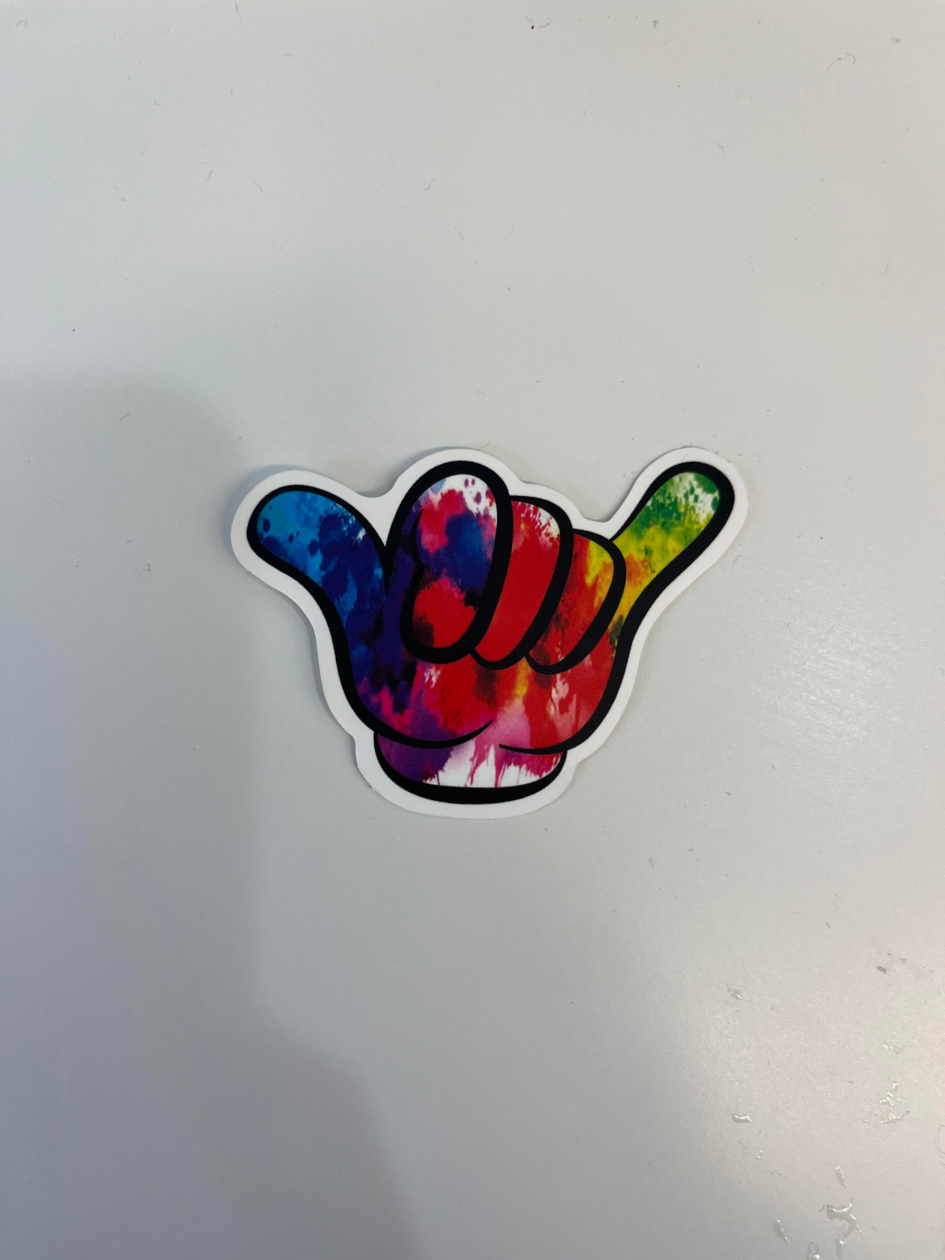 Hang Loose Paint Splatter Vinyl Sticker
