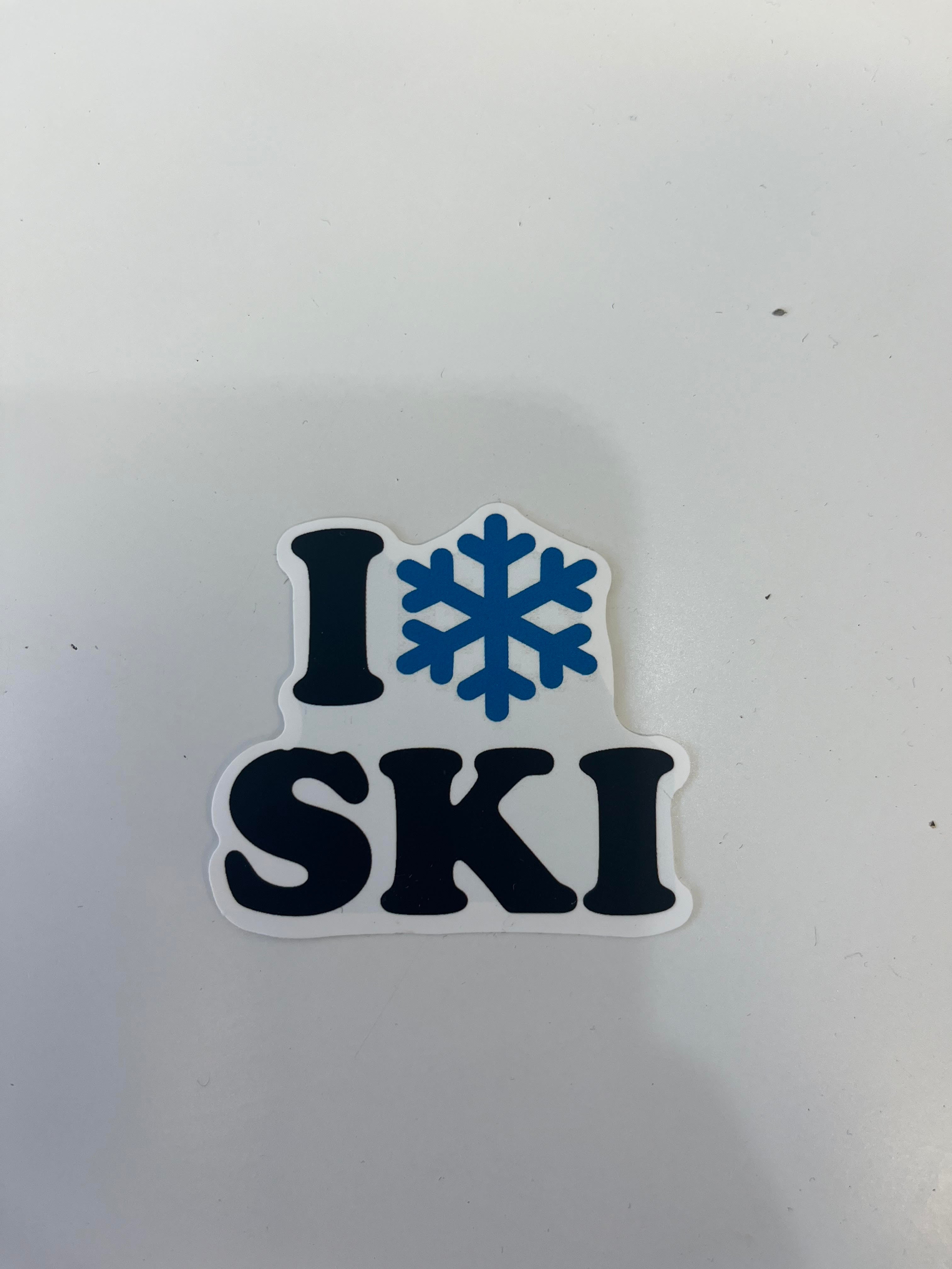 I Ski Vinyl Sticker