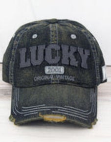 Lucky Distressed Baseball Hat