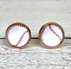 Baseball Earrings