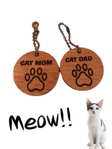 Cat Dad/Mom Keychain