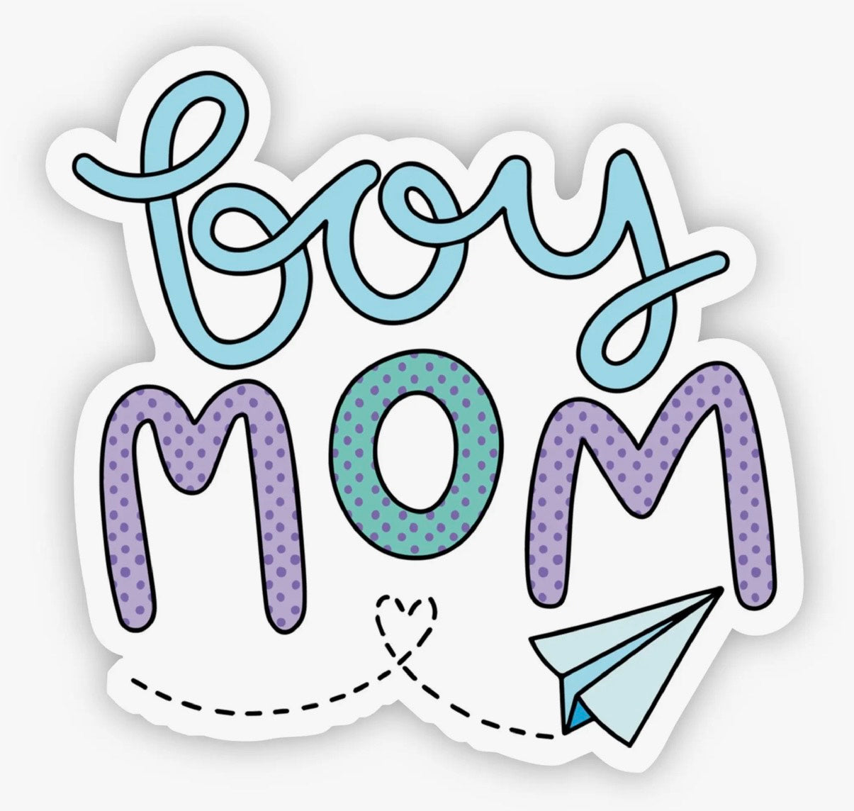 Boy Mom Vinyl Sticker